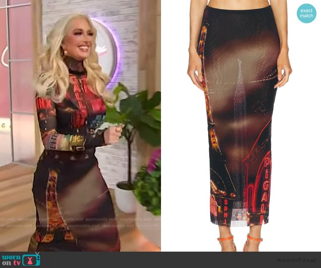 Jean Paul Gaultier The Pigalle Maxi Skirt worn by Erika Jayne on Sherri