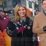 Jenna's black patch coat on Today