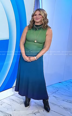 Jenna’s green and blue ombre dress on Today