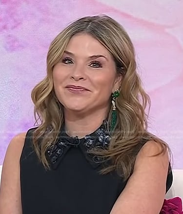 Jenna's green tassel drop earrings on Today