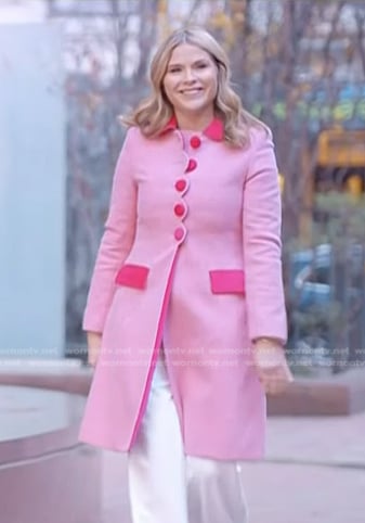 Jenna’s pink opening scene coat on Today