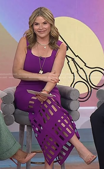 Jenna’s purple cutout dress on Today