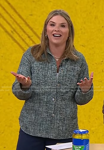 Jenna's blue wool shirt on Today