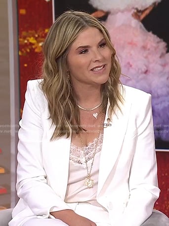 Jenna’s white blazer and pant suit on Today