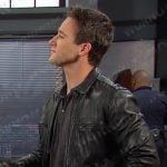 JJ’s black leather jacket on Days of our Lives