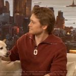 Joe Alwyn’s brown sweater on The Drew Barrymore Show