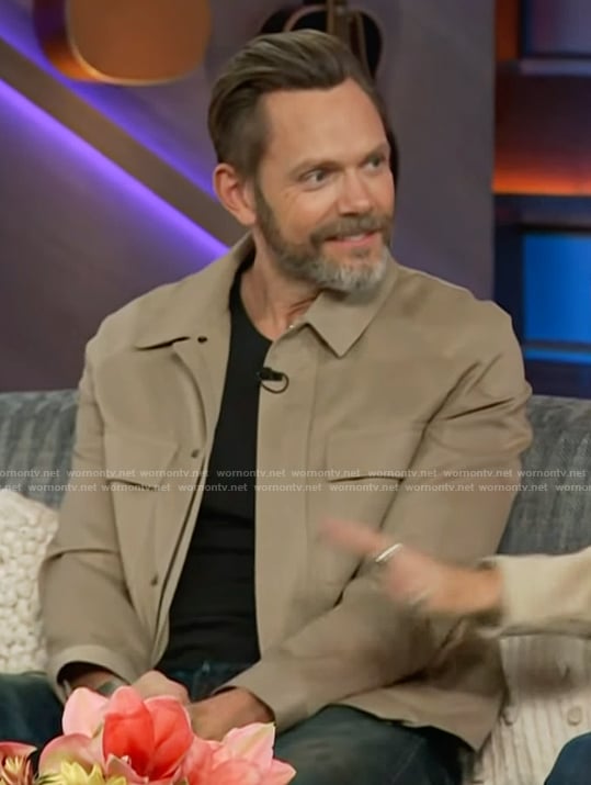 Joel McHale's brown jacket on The Real Housewives of Potomac