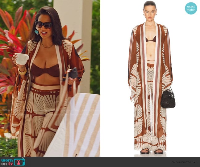 Johanna Ortiz Amazon Basin Kimono worn by Jessel Taank on The Real Housewives of New York City