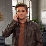 Johnny’s brown polo and leather shirt jacket on Days of our Lives