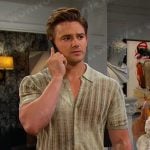 Johnny’s striped knit shirt on Days of our Lives