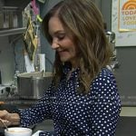 Joy's blue polka dot blouse on Today