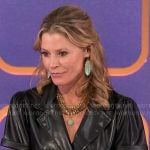 Julie Bowen’s leather dress on Hollywood Squares