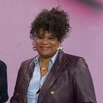 Julee Wilson’s brown leather blazer on Today