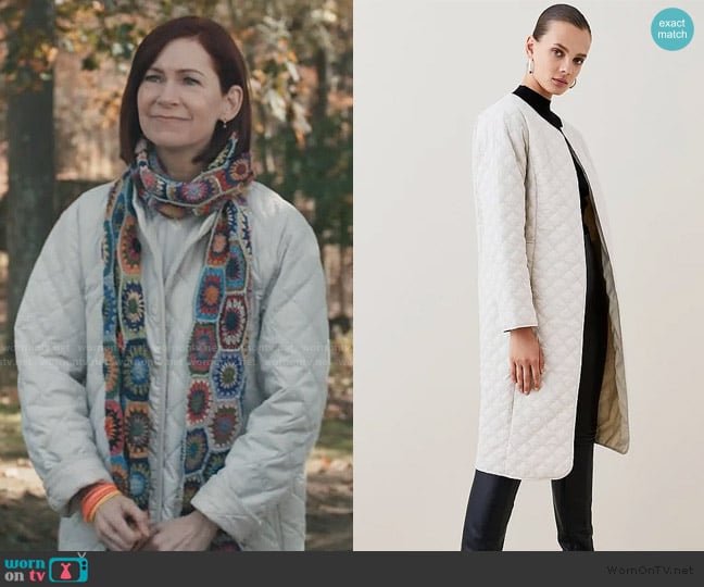 Karen Millen Quilted Coat worn by Elsbeth Tascioni (Carrie Preston) on Elsbeth