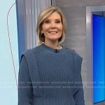 Kate’s blue button shoulder knit sweater on NBC News Daily
