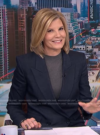 Kate’s navy double breasted blazer on NBC News Daily