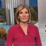 Kate's pink button down shirt on NBC News Daily