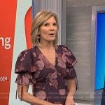 Kate’s purple floral wrap dress on NBC News Daily