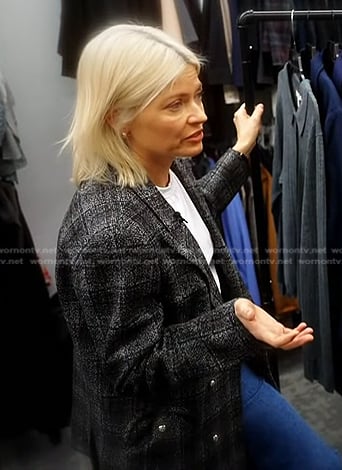 Kate Young’s grey plaid blazer on Today