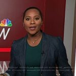 Kay Angrum’s denim blazer on NBC News Daily