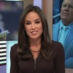 Kaylee’s brown half-zip polo dress on Today