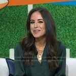 Kaylee’s green satin shirt on Today