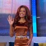 Keke’s orange corset dress on Good Morning America