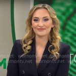 Kelly O’Grady’s navy blazer on CBS Mornings