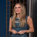 Keltie’s denim studded cutout mini dress on E! News