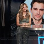 Keltie’s embellished tank and pants on E! News