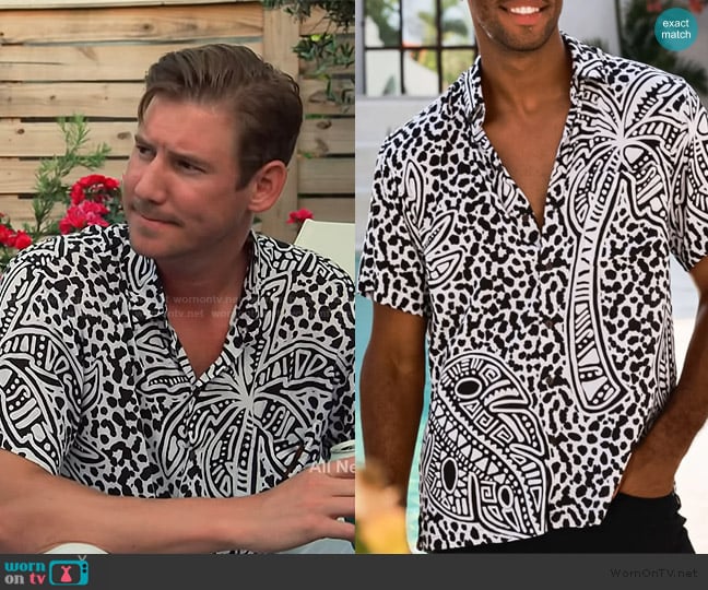 Kenny Flowers The Tiki Tonga Shirt worn by Austen Kroll on Southern Charm