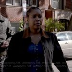 Kiana’s jacket with tan collar on Chicago PD