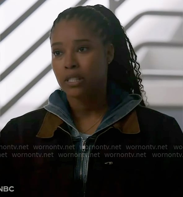 Kiana's jacket with tan collar on Chicago PD
