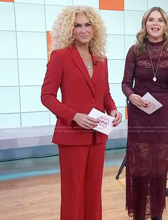 Kimberly Schlapman’s red suit on Today