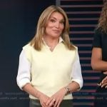 Kit’s green leather mini skirt on Access Hollywood