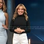 Kit’s white patch pocket pants on Access Hollywood