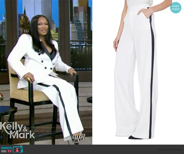 L'Agence Livvy Tux Pants worn by Garcelle Beauvais on Live with Kelly and Mark