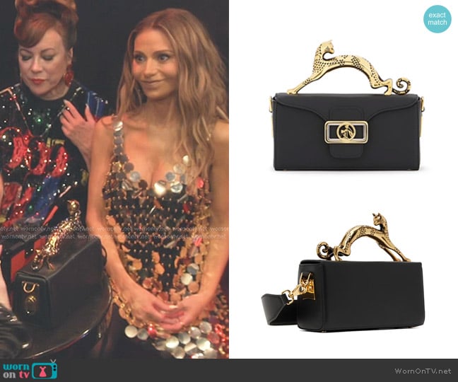 Lanvin Nano Pencil Cat Leather Bag worn by Dorit Kemsley on The Real Housewives of Beverly Hills