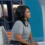 Laura’s black embellished pencil skirt on Today