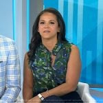 Laura’s green floral top on Today