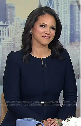 Laura’s navy peplum jacket on Today