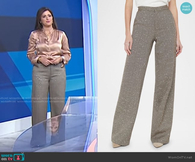 Chloe’s grey wide leg pants on Today