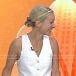 Lindsay Czarniak’s white vest on Today