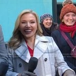 Lindsay Shively’s grey plaid coat on Today