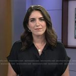 Liz’s black tie waist short sleeve shirtdress on Today