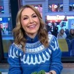 Lori’s blue fair lsle sweater on Good Morning America