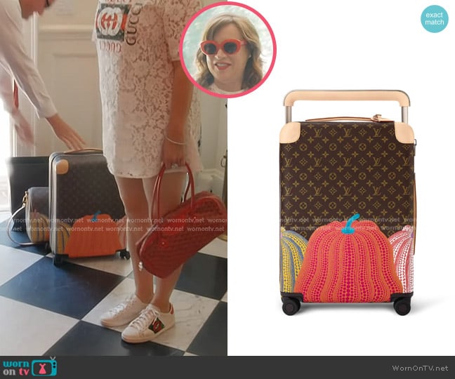 Louis Vuitton x Yayoi Kusama Horizon Suitcase worn by Jennifer Tilly on The Real Housewives of Beverly Hills