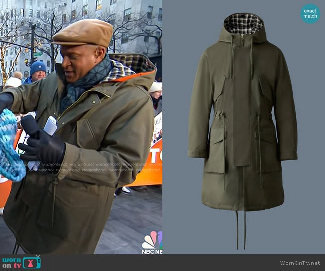 Mackage DESMOND 3-in-1 Light Down Long Parka in Light Military worn by Craig Melvin on Today