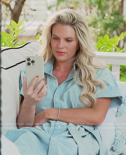 Madison’s denim shirt dress on Southern Charm