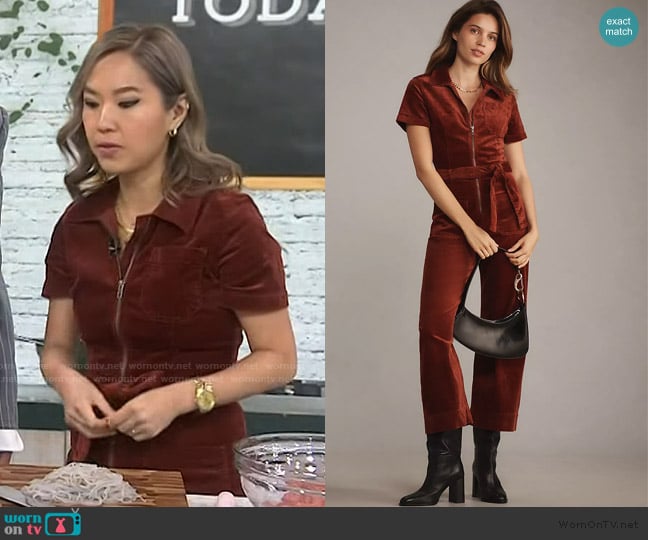 Maeve The Colette Weekend Corduroy Jumpsuit worn by Esther Choi on Today